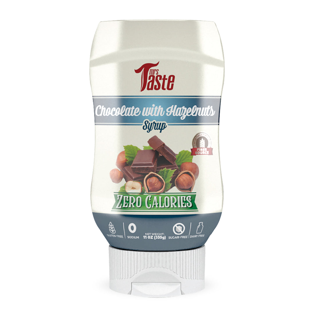 Mrs. Taste Zero Calories Chocolate Hazelnuts Syrup (355g)