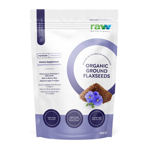 Raw Nutritional Pure Organic Ground Flaxseeds (300g)