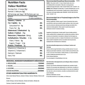 Raw Nutritional Vegan Bcaa (30 Servs)