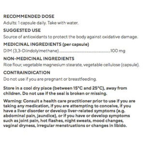 Raw Nutritional DIM Diindolymethane (90 Caps)