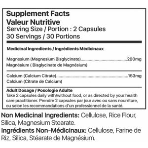 Raw Nutritional Magnesium Bys-Glycinate (60 Caps)