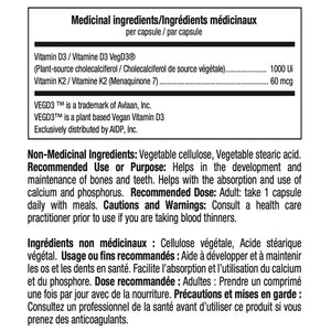 ATP Lab Vitamin D3+K2 (60 Caps)